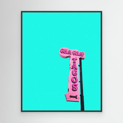 Cha-Cha's Tacos Sign by Tom Windeknecht