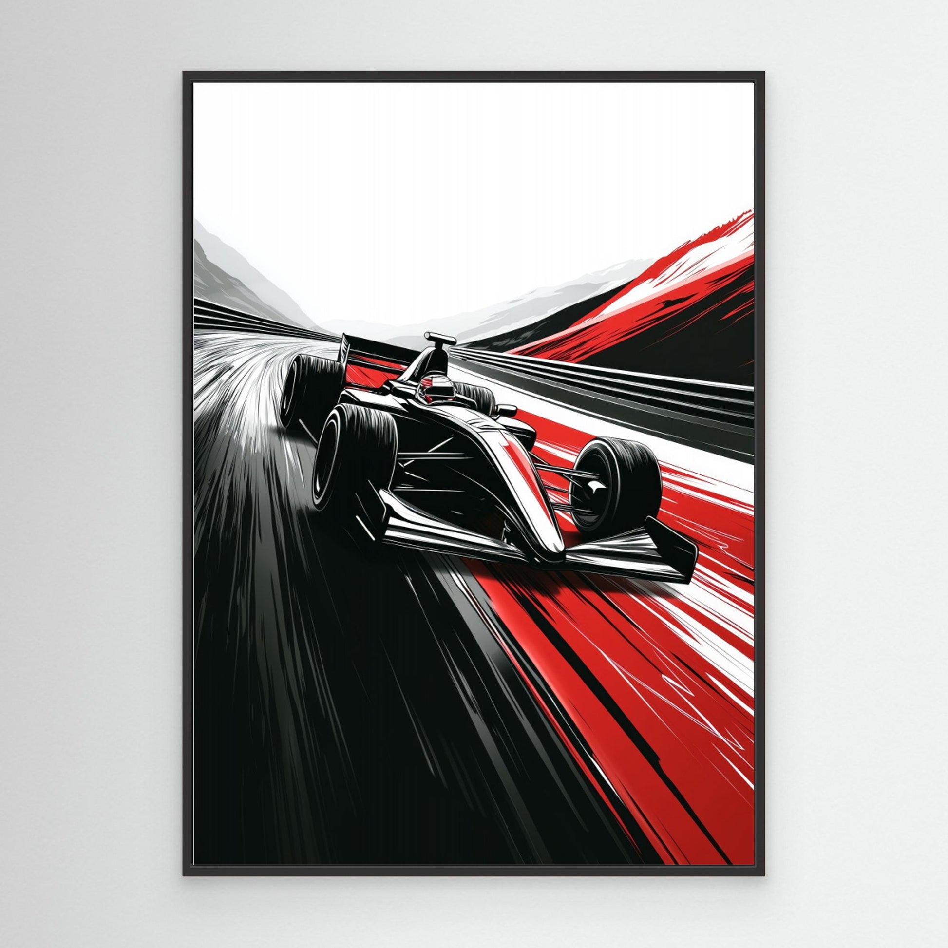 Car Racing sport art by Justyna Jaszke