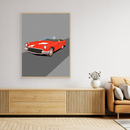 Vintage Red Sports Car by Nicholas