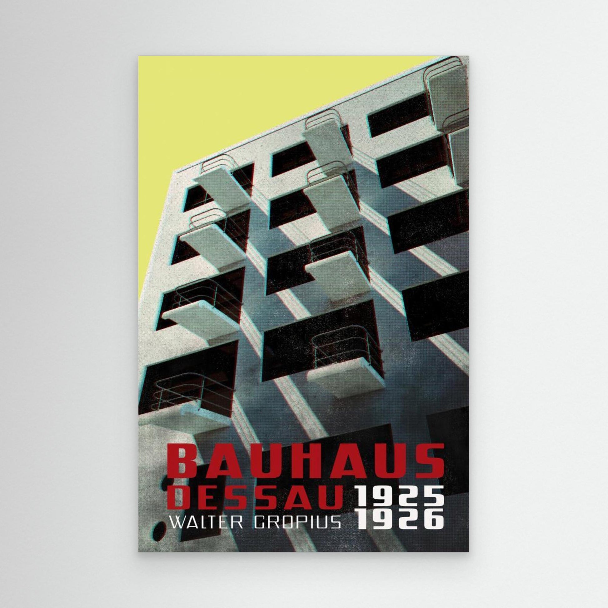 Bauhaus Dessau architecture in vintage magazine style VIII by Rosana Laiz Blursbyai