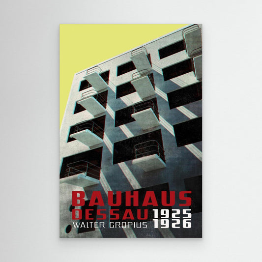 Bauhaus Dessau architecture in vintage magazine style VIII by Rosana Laiz Blursbyai