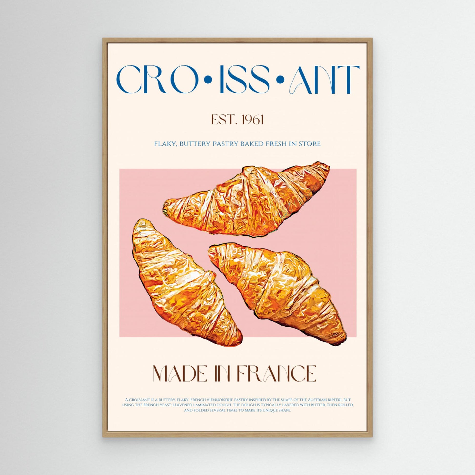 Croissant Print by Nazma Khokhar