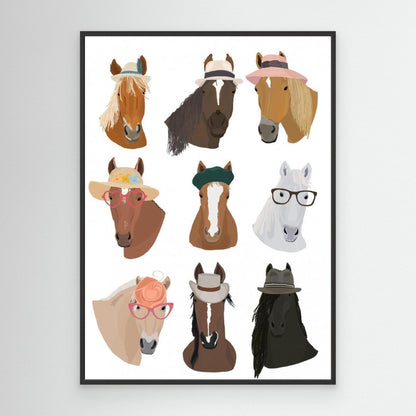 Horses In Hats by Hanna Melin