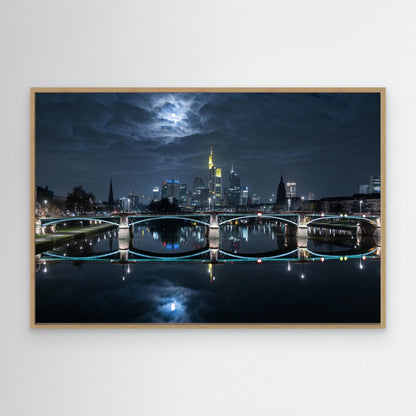 Frankfurt at Full Moon by Mike