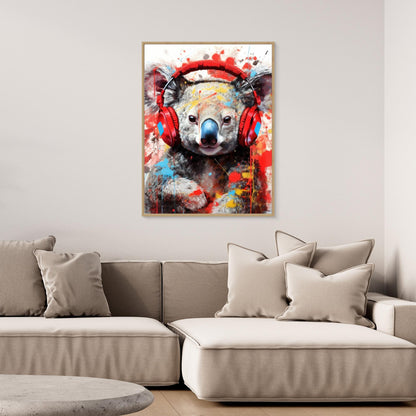 Koala With Headphones animal by Justyna Jaszke