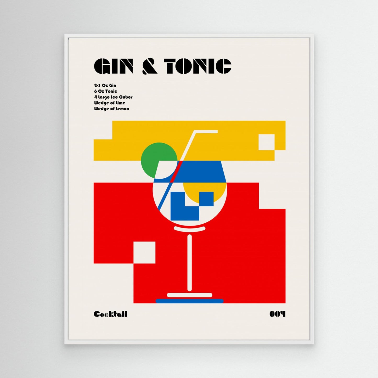 Gin &amp; Tonic Bauhaus Cocktail by Retrodrome