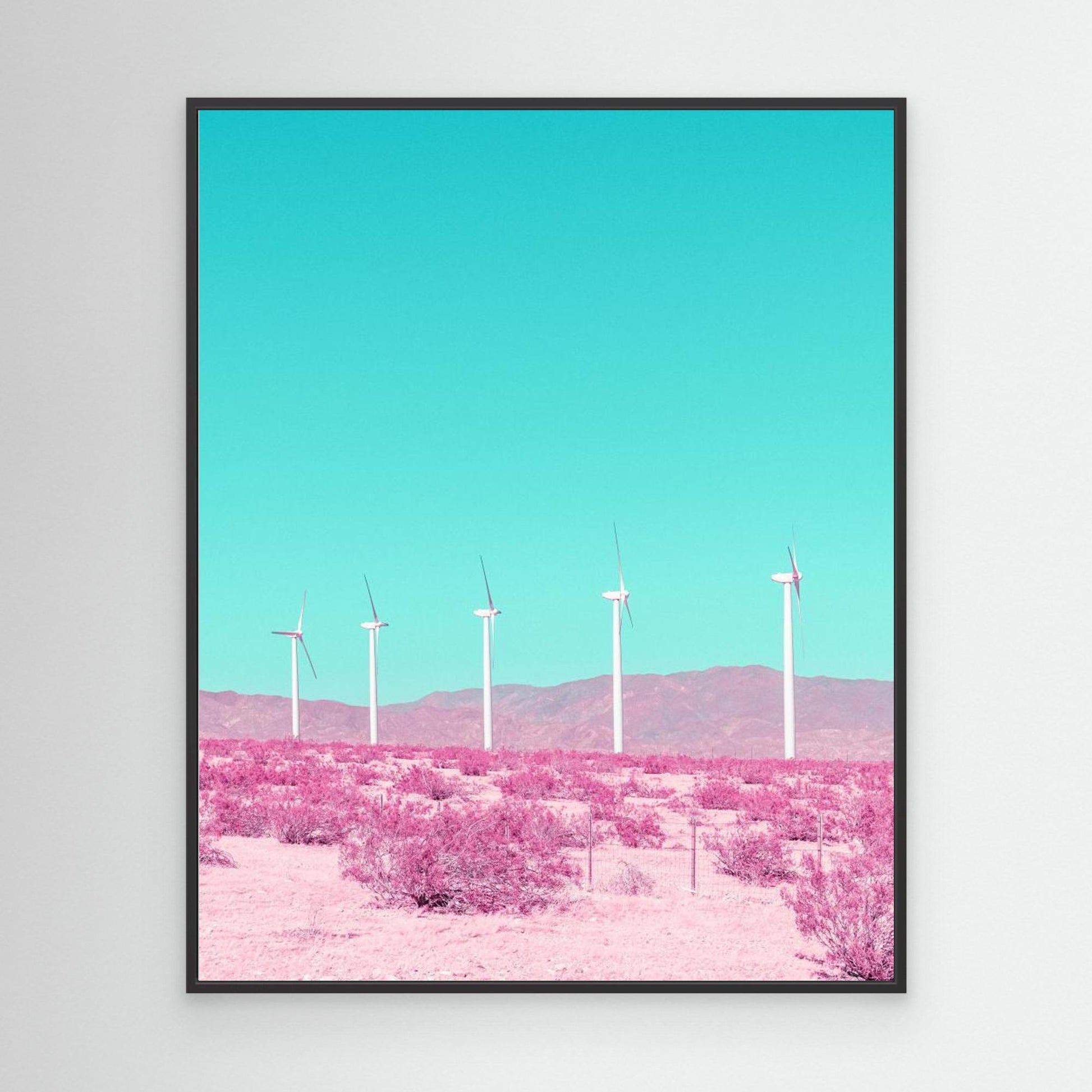 Palm Springs Windmills in the Desert by Tom Windeknecht