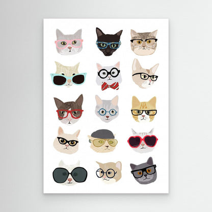 Cats With Glasses by Hanna Melin