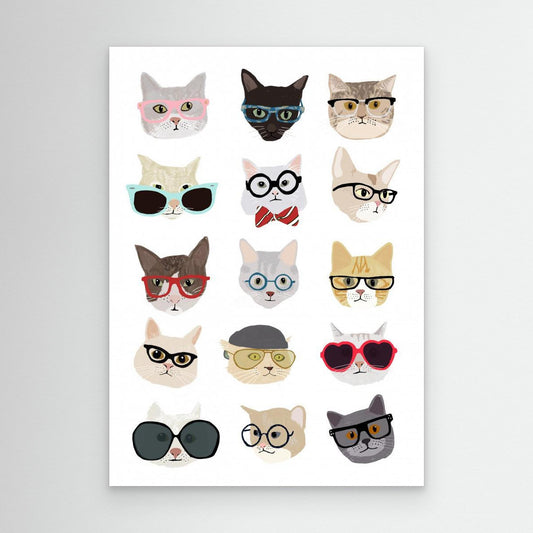 Cats With Glasses by Hanna Melin