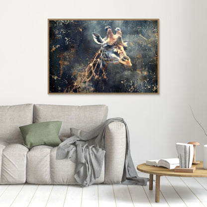 Giraffe Animal Vintage Art Illustration Wallart 07 by Rafal Kulik