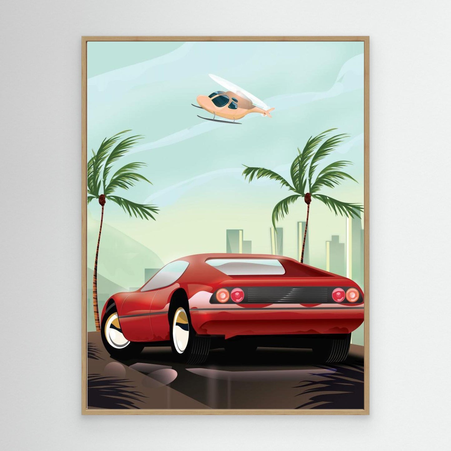 Red Sports Car by Nicholas