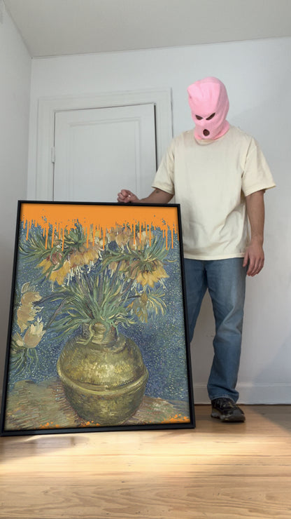 Collage Sunflowers and the splash Van Gogh