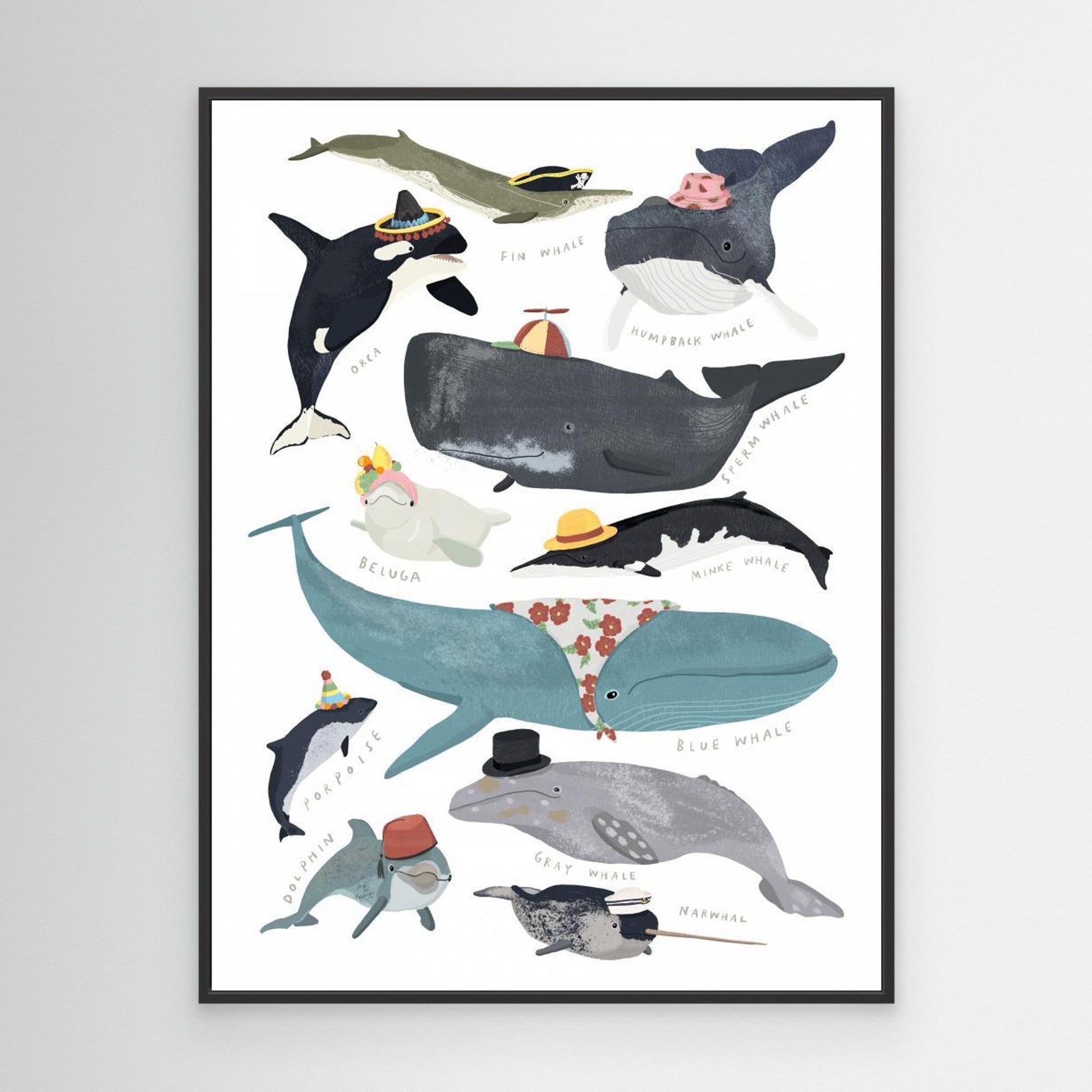 Whales In Hats by Hanna Melin