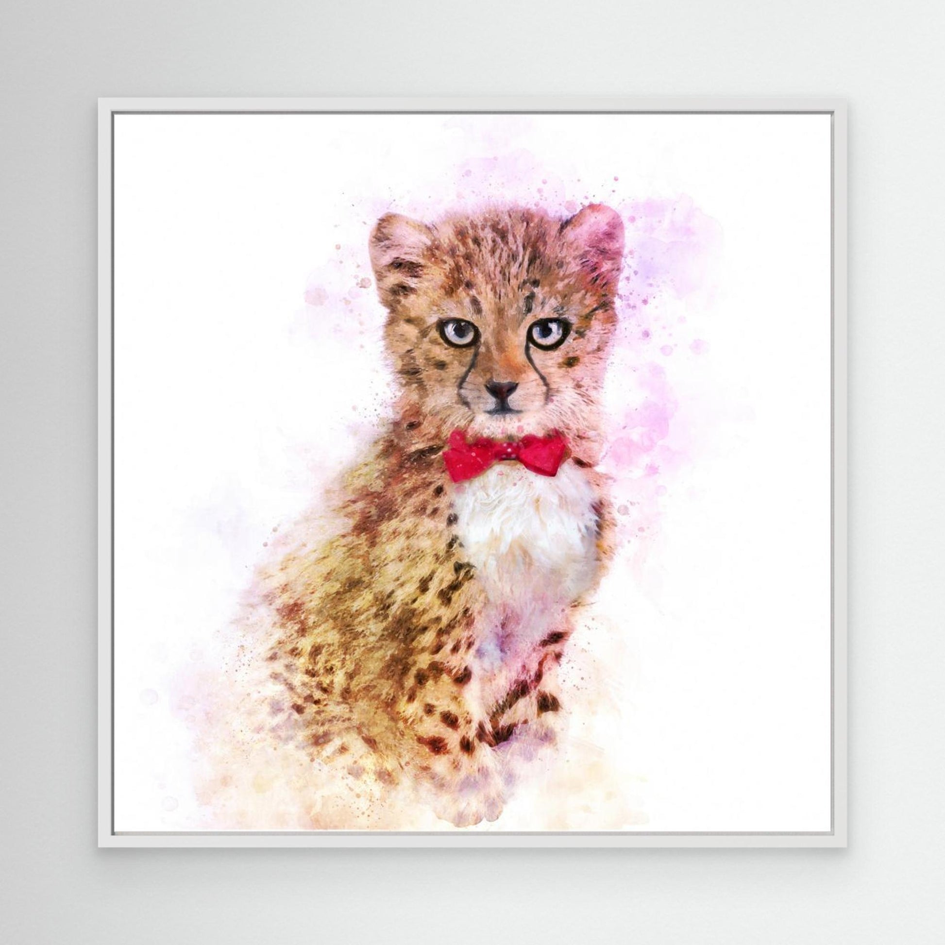 Baby Cheetah Watercolor by Emel Tunaboylu