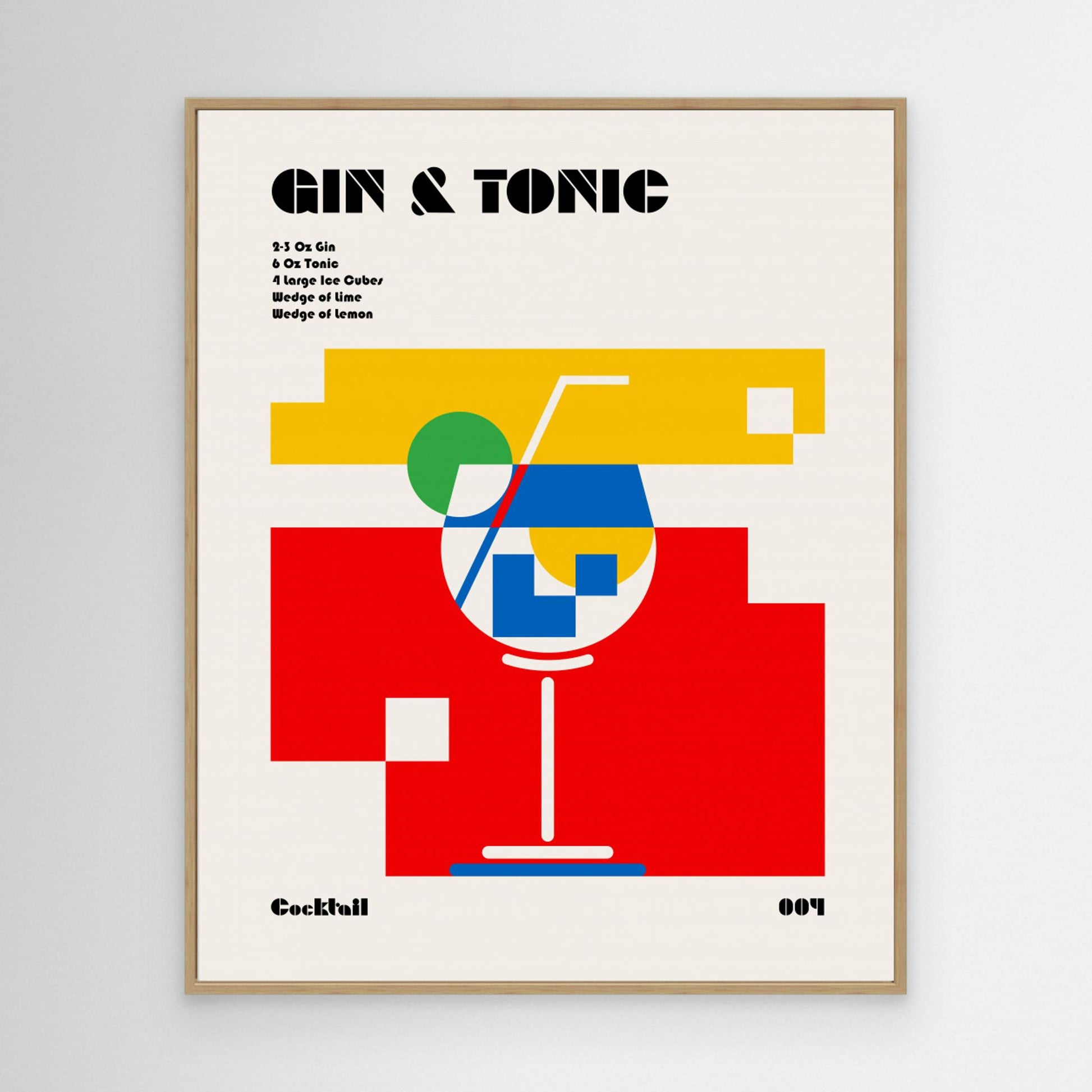 Gin &amp; Tonic Bauhaus Cocktail by Retrodrome
