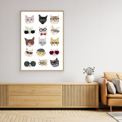 Cats With Glasses by Hanna Melin