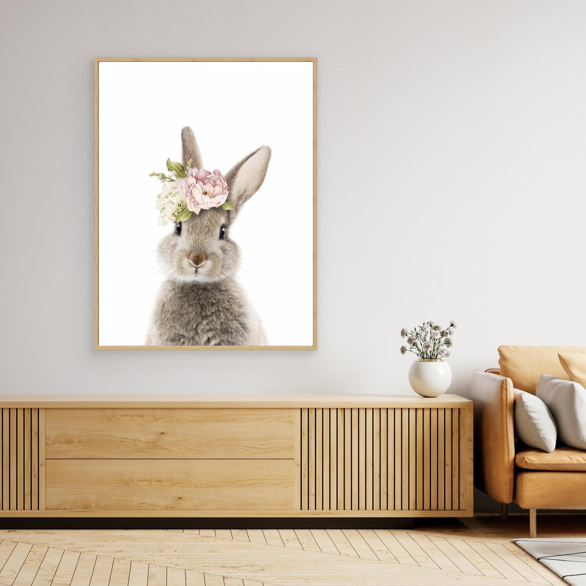 Floral Bunny by Lola Peacock