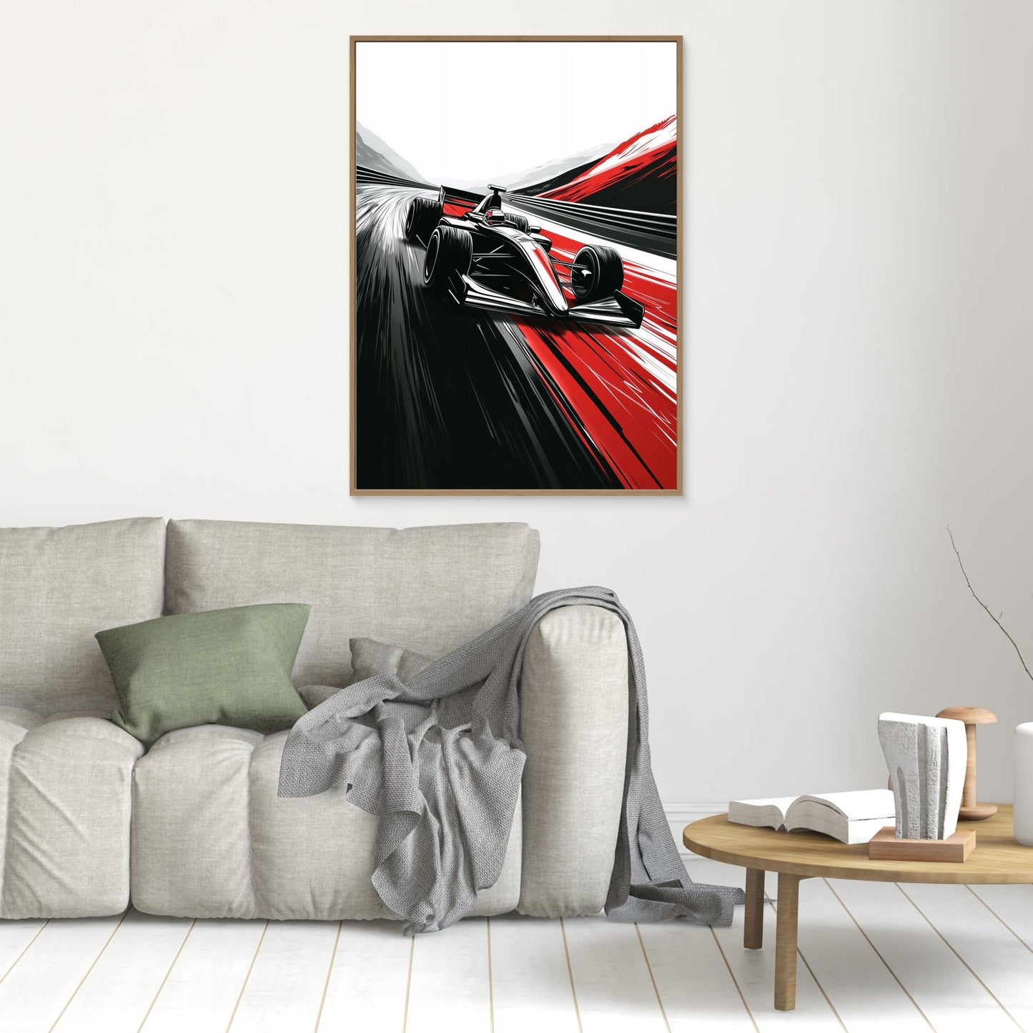 Car Racing sport art by Justyna Jaszke