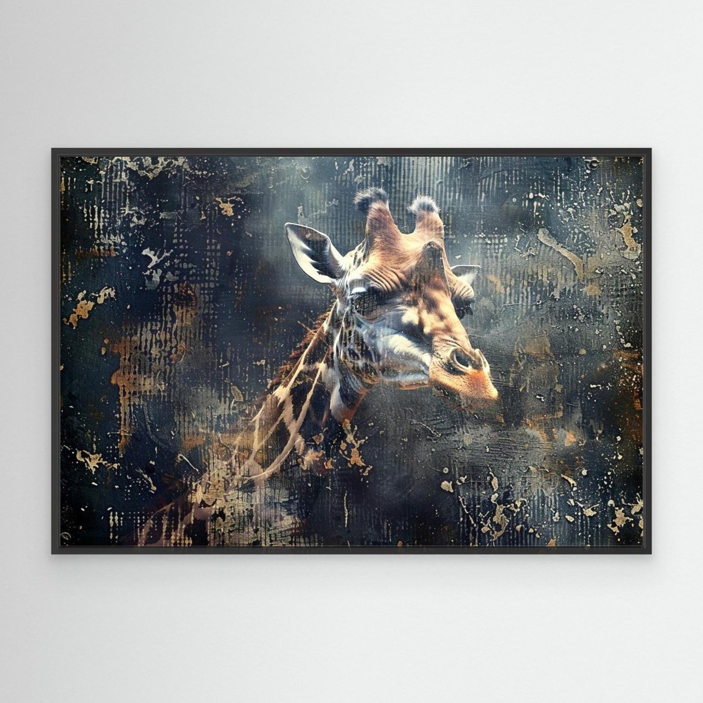 Giraffe Animal Vintage Art Illustration Wallart 07 by Rafal Kulik