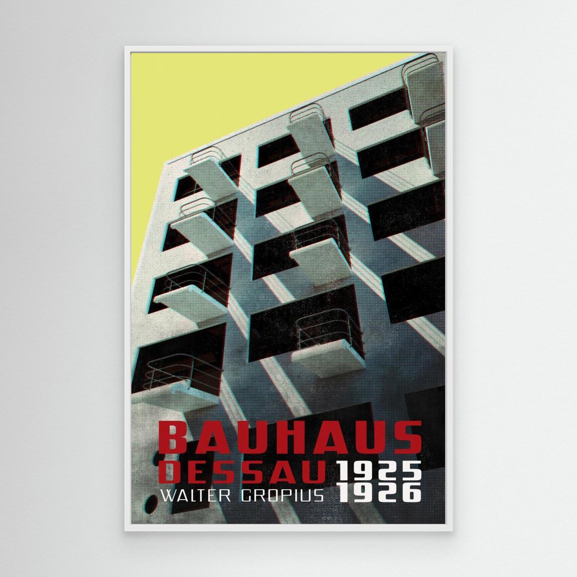 Bauhaus Dessau architecture in vintage magazine style VIII by Rosana Laiz Blursbyai
