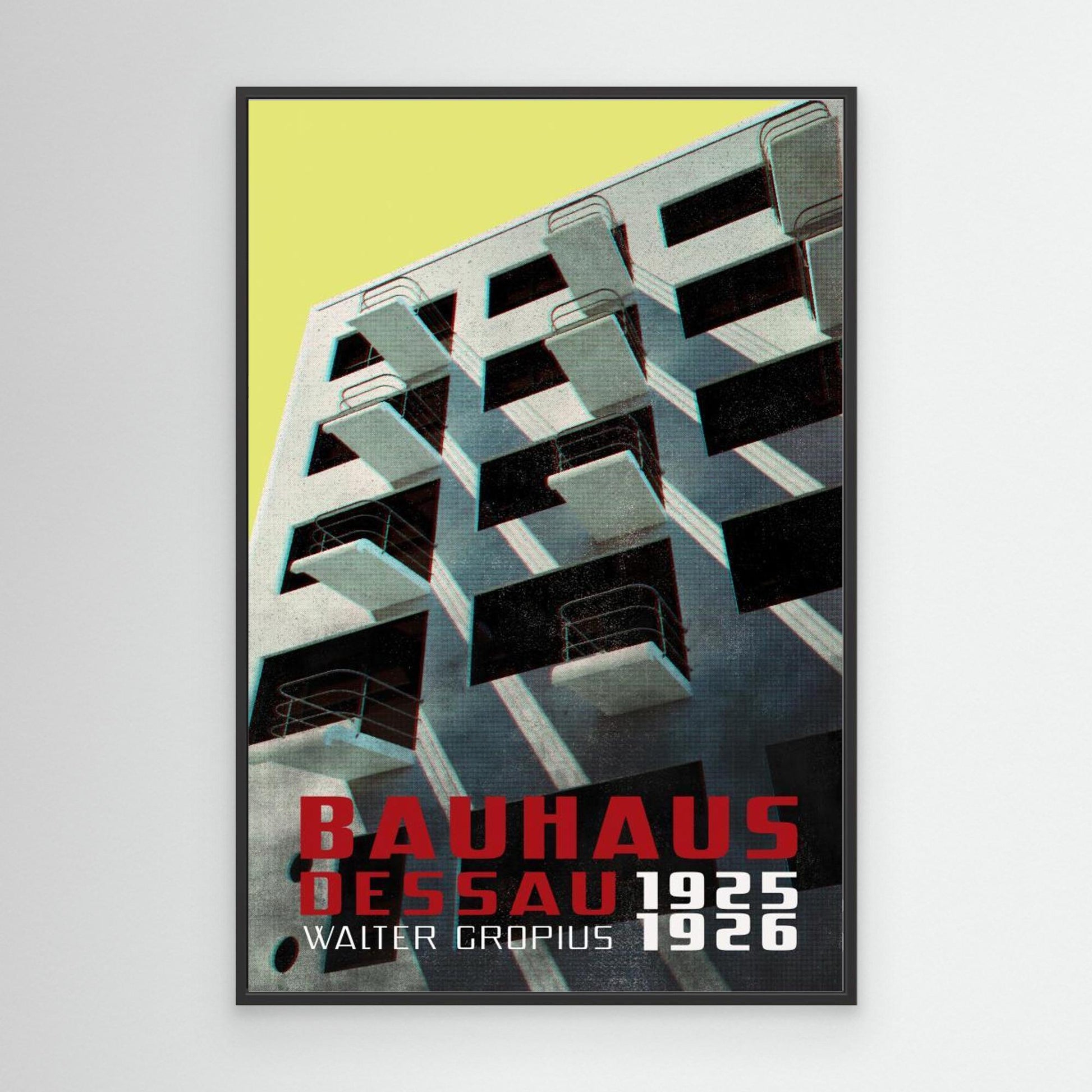 Bauhaus Dessau architecture in vintage magazine style VIII by Rosana Laiz Blursbyai