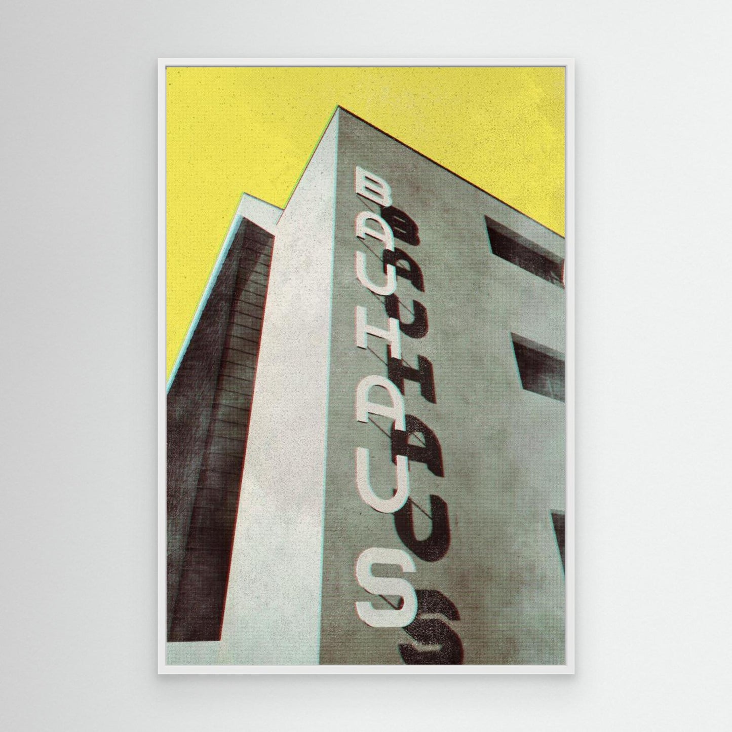 Bauhaus Dessau architecture in vintage magazine style by Rosana Laiz Blursbyai